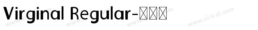 Virginal Regular字体转换